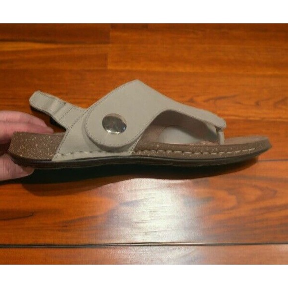 DIBA Shoes HARDY Leather Thong Sandal LIGHT GREY Size 10 Model NEW 38820 - Picture 2 of 8